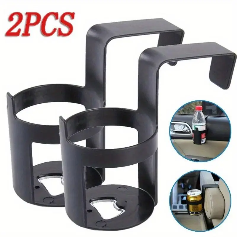 2 Pack Car Door Cup Holder, Car Door Window Hook Mount, Universal Car Interior Accessories for Car, Truck, SUV, Car Holder for Bottle