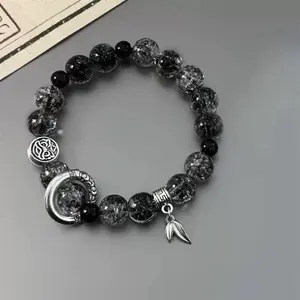 Xuanmo Candle Dragon Blessing Bracelet New Chinese Panlong Glazed Beaded Handmade Original Male and Female Couple Bracelet Tide