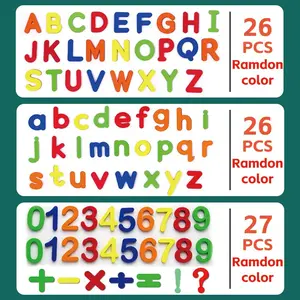 Magnetic Alphabet & Number Sticker, 1 Set Educational Magnetic Sticker for Kids, Letter Number Refrigerator Magnets for Learning Toys & Kids Toys, Decor, Fridge Magnet