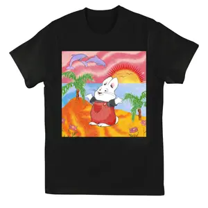 B.Bunny Album Cute Bunny Graphic T-Shirt, Retro Cartoon Style Tee, Full Sizes, Full Colors, For Men, For Women
