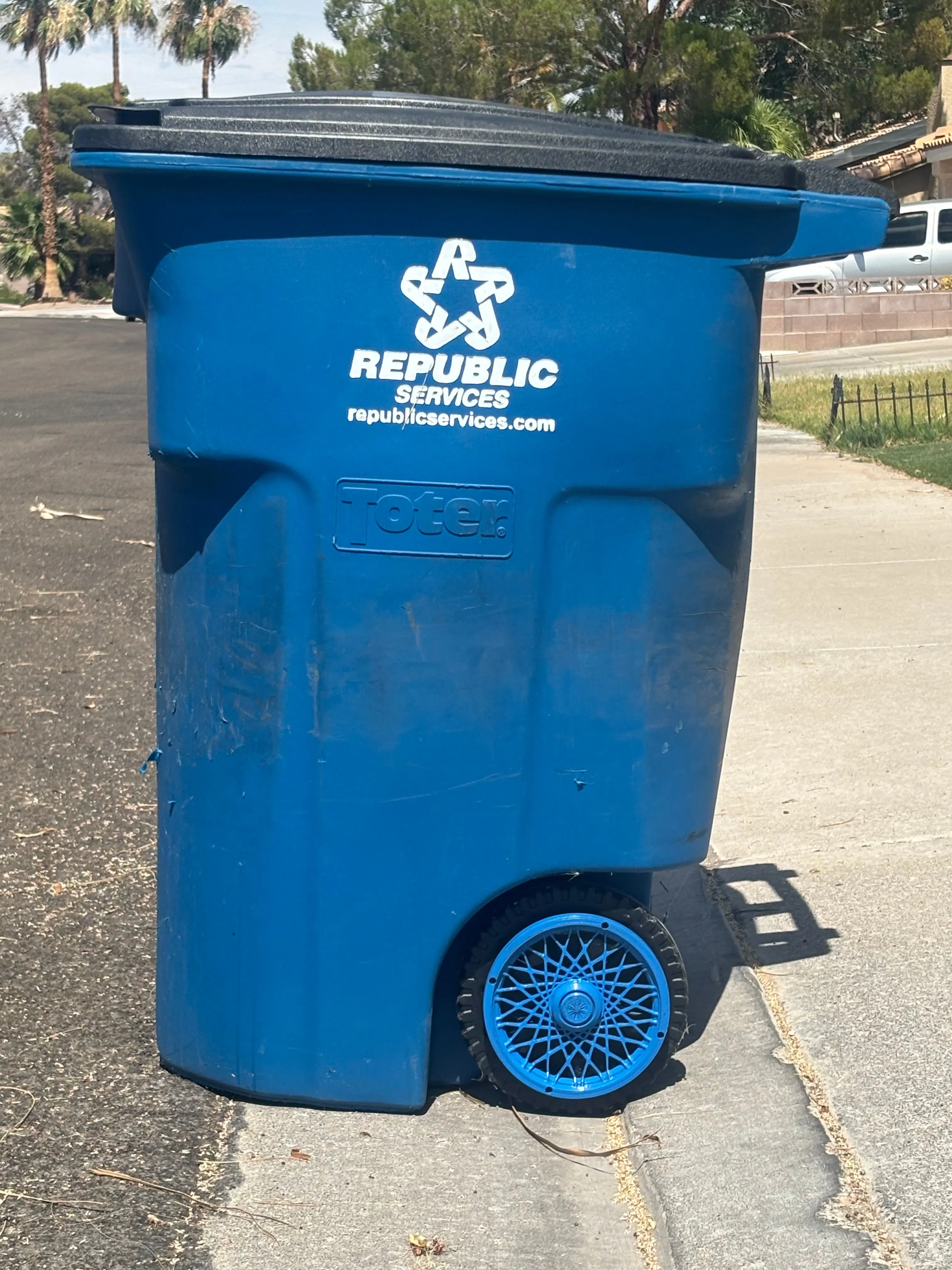 Boujee Bins Rims: Signature Blue Spoke Rims