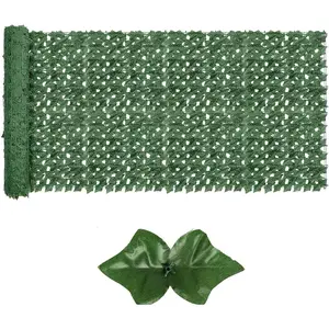 Artificial Ivy  Fence Screen,40" X 40" UV-Anti  Leaves  Vine, Hedges Wall for Indoor Outdoor Garden Backyard Decor