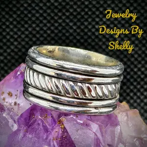 925 Sterling Silver Spinner Ring