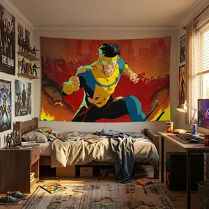 Invincible Poster, Invincible House Flag, Comics Books house flag, comics character house flag, comics movies house flag, home decor banner, comics books home decor, gift for him, gift for her