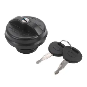 Plastic Locking Gas Cap Lock Fuel Tank Cap Black Fit for Acura MDX RDX RL with Keys No.97BB9K163BB - Pack of 3