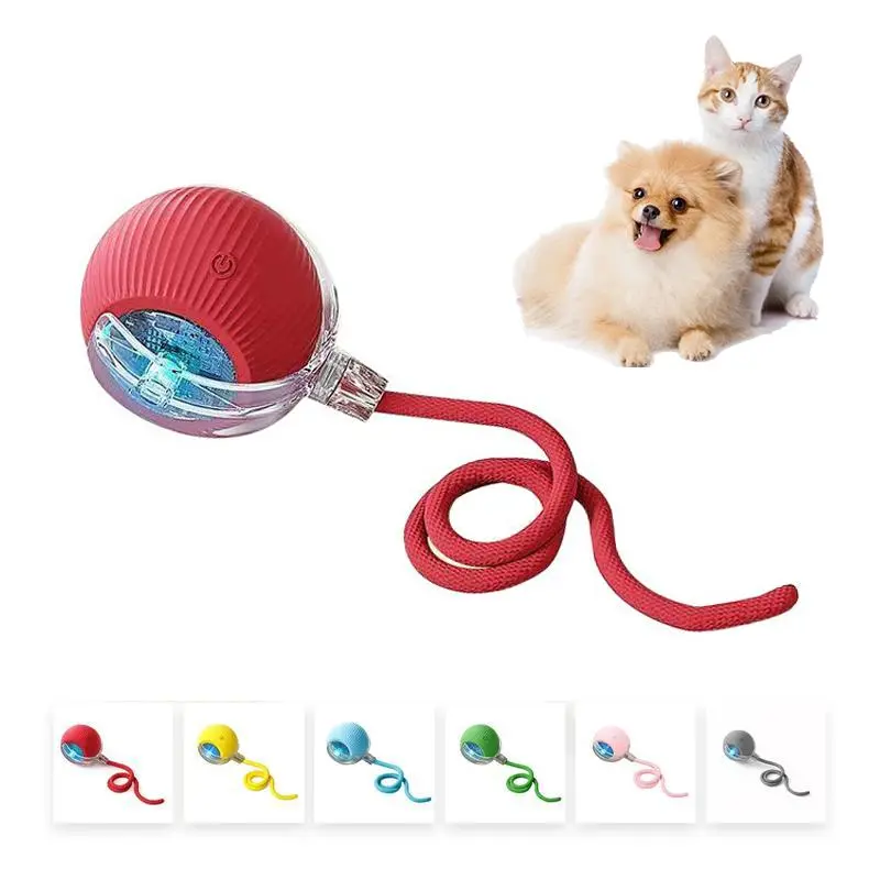 Automatic Rolling Ball Pet Toy - USB Rechargeable, Small Size, Smart Motion Interactive Playtime Toy for Cats, Boredom Relief Party Gift for Home Supplies