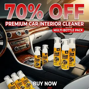 NUAN-Car Interior Foam Cleaning Spray: An all-in-one household cleaner suitable for kitchens, bathrooms, and both interior and exterior car surfaces. One-step effective stain removal.