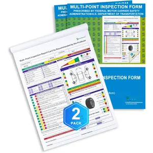200 Sets Multi-Point Automotive/ Inspection Report Forms 2-ply Carbonless for Any Make of , Inspection Checklist, DOT Compliant, 8-1/2 x 11-3/4"