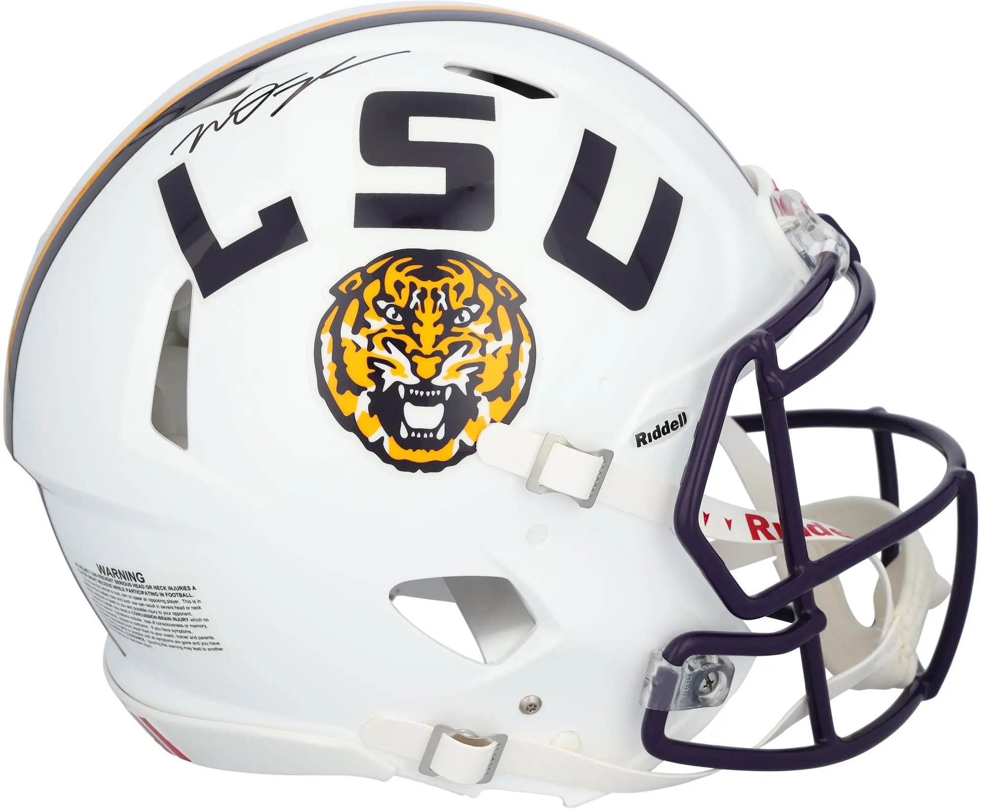 Mason Taylor LSU Tigers Autographed White Riddell Speed Authentic Helmet - Fanatics Authentic Certified