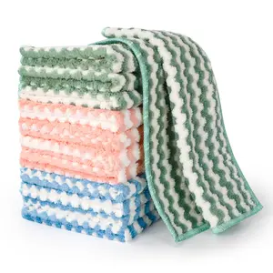 Microfiber Cleaning Cloth, 12pcs Super Absorbent Reusable Soft Absorbent Dishwashing Cloth, Kitchen Towel, Housekeeping Rag