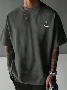 Boys Teen Outdoor Casual Sports Street Style Cool Versatile Fashion Trendy Comfortable Loose Printed Fleece Short Sleeve T-Shirt Spring Summer Autumn,Size 8-16 Years