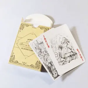 Alice Theme Poker Set, Scene Decoration Atmosphere Ornament, Collectible Card Game Accessories, Perfect Gift for Poker Enthusiasts