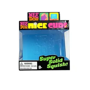 NeeDoh Jellyfish - Nice Cube Sensory Stress Reliever, Soft Anti-Anxiety Fidget Cube for Focus, Desk Relaxation & Sensory Play for Kids and Adults