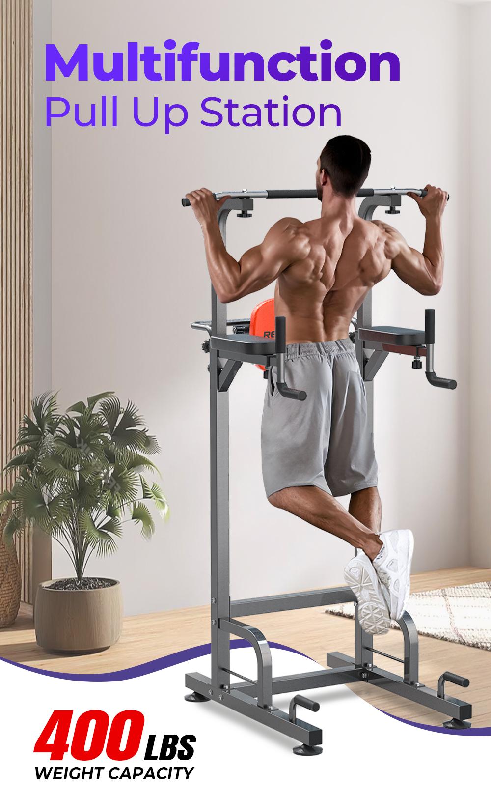 RelifeSports 2026 Power Tower Dip Station Pull-Up Push-Up Station Multi-Function Home Gym Strength Training Fitness Equipment 400LBS Workout Machine RelifeSports 2026 Power Tower Dip Station Pull-Up Push-Up Station Multi-Function Home Gym Strength Training Fitness Equipment 400LBS Workout Machine