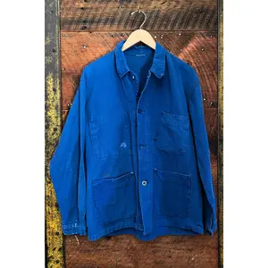 Unisex Vintage French Workwear Jacket Indigo