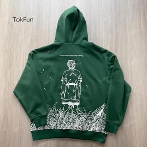 Vinland Saga Thorfinn Hoodie Unisex Printed Hoodie Anime Hoodie Forest Green Suitable for Winter Long Sleeve Stylish Wear For anime fan Fashion Streetwear Menswear Sweatshirts