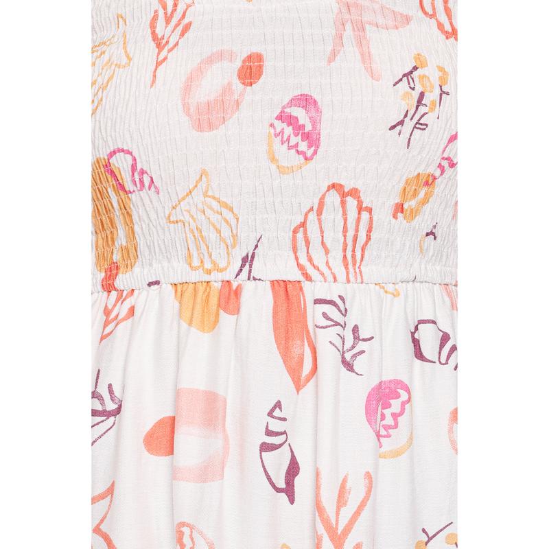 Bairbre Maxi Dress - Pink Beach Print