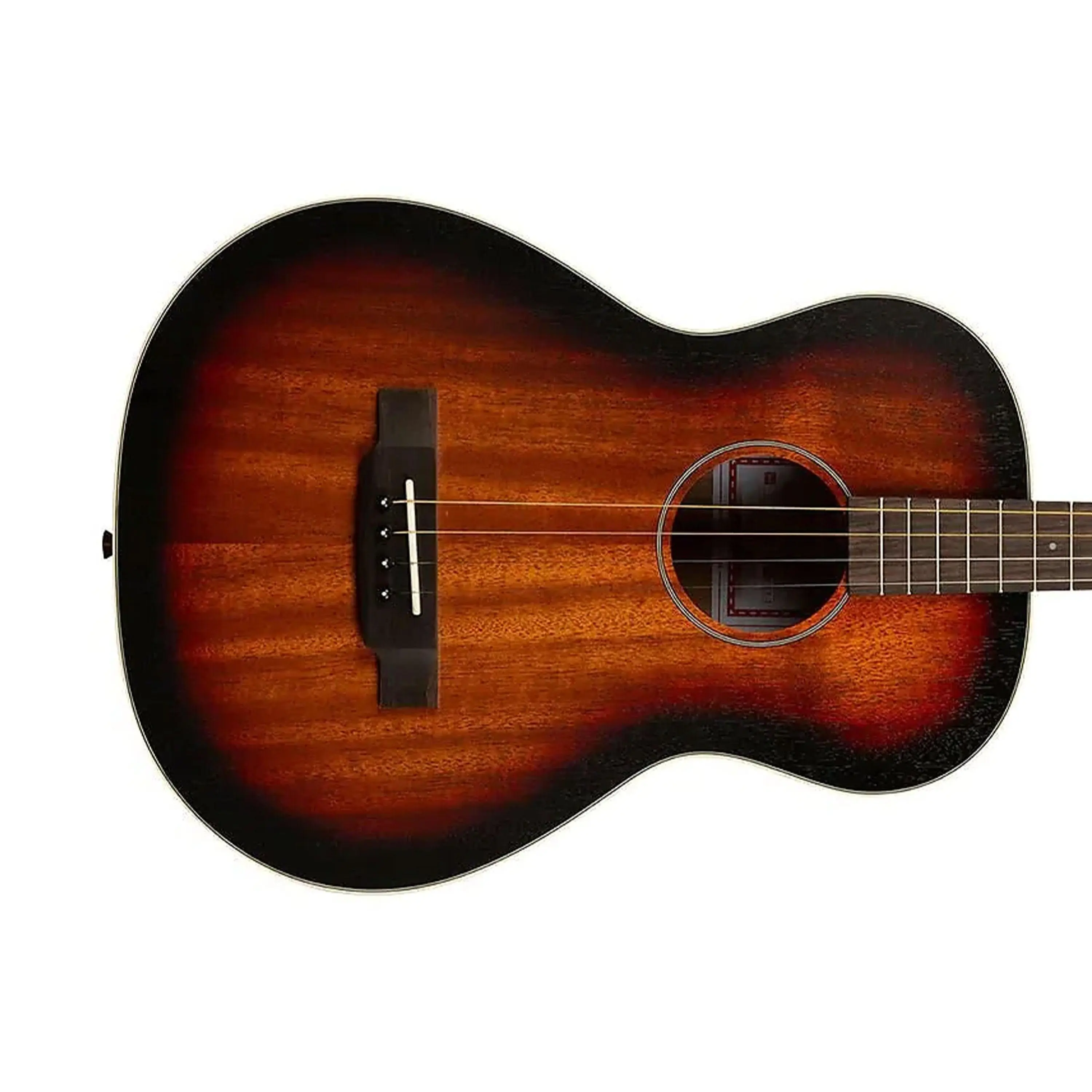 Kala KA-GTR-TB Solid Mahogany Top Sunburst Tenor Guitar w/ Bag