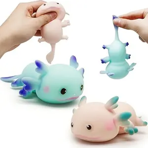 3 Random Color Cute Water Frogs Axolotl Gift Toys  Animal Toy Balls  Toys glitter oobleck squishy sugar butter
