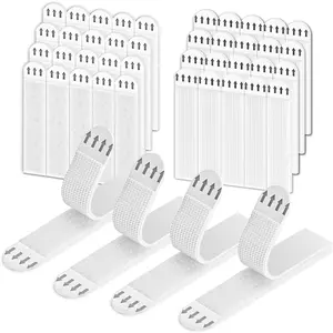 Large Picture  Strips (20 Pairs / 40 Strips) Heavy-Duty, -Free  Picture Hangers. No-Tools Wall  Strips for Living Spaces, Picture Hangers for Walls Without Nails