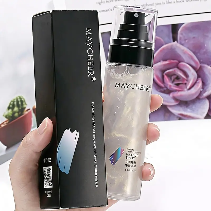 Long-lasting Makeup Setting Spray 1 Count Oil Control Makeup Finishing Spray Waterproof Sweatproof Makeup Fixer Product for Women Sealing Cosmetic Mist Fixing Spray Summer Makeup Gift
