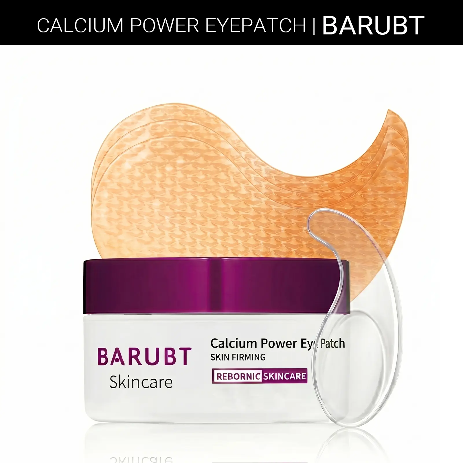 【BARUBT】Collagen Niacinamide Hyaluronic Acid Hydrating Eye Patches Moisturizer - Intense Hydrate for Smooth Firm Eyes, Anti-Dry Dark Circles, Brightening Daily Mother's Day Gift (60ea/30 Pairs, Single Item)