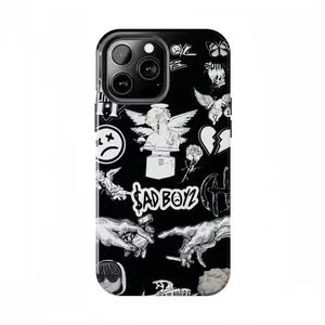 Edgy Gothic Collage Phone Case , Angel & Skull Illustration Cover,For iPhone 17 Pro Max 16 15 14 13 12 11 for Samsung S21 S22 S23 S24 S25 Phone Case|Gift for him and her