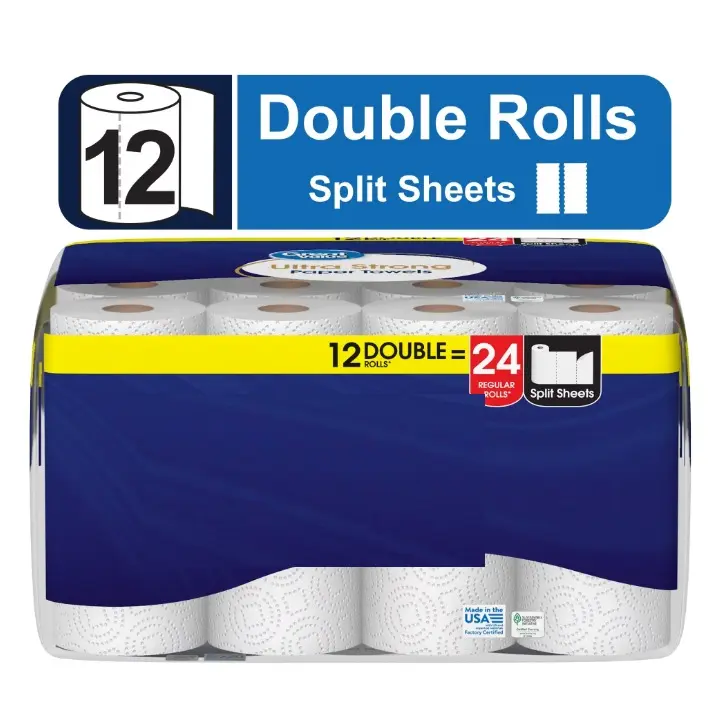 Ultra Strong Paper Towels, 12 Double Rolls Ultra Strong Paper Towels, 12 Double Rolls