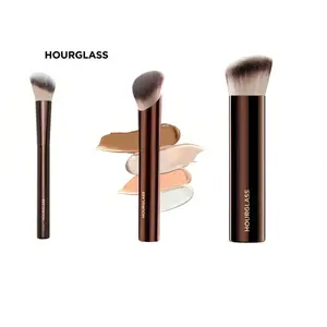 Hourglass 3-Brush Set for Contour, Concealer & Foundation | No.15 Angled Contour, Vanish Concealer & Soft Glow Foundation Brush | Sculpted Airbrush Finish
