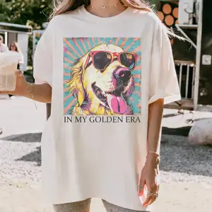 In My Golden Retriever 70s Era Shirt, Goldie Dog Mom T-shirt, Comfort Colors Tee, Retro Dad Mama Tshirt, Gift for Dog Lover