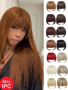 Hair Bangs with clip in bangs suitable for cosplay and daily wear for Women Colorful Synthetic Hair Piece