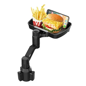 360° Rotatable Car Tray Holder, Drink Food Storage Stand, Car Dining Tray, Fits Most Cars, Convenient Organizer for Vehicles, Ideal Travel Accessory