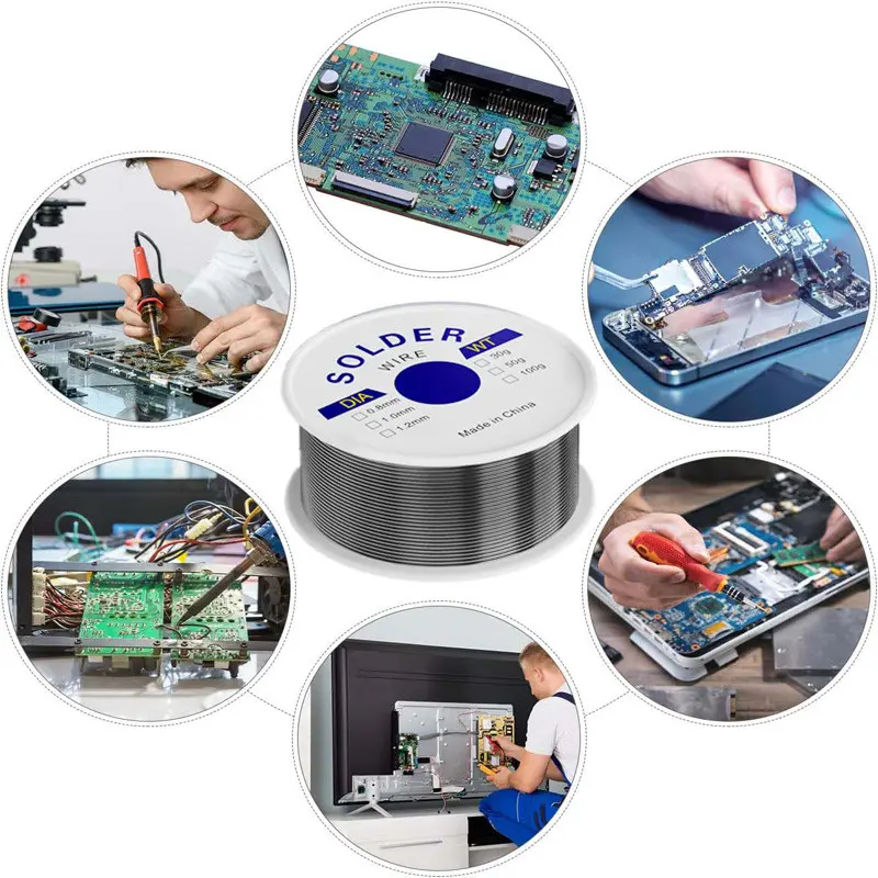 Multi-Spec Tin Wire 30g/50g/100g, Low Melting Point Easy Soldering, High Quality, Suitable for Electronic Repair, Circuit Board Welding, Home Appliance DIY