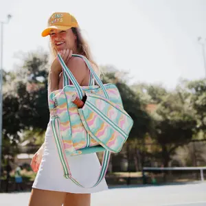 Neon Splash Pickleball Tote