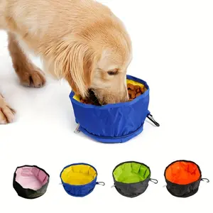 Portable Pet Water Food Feeder Bowl convenient Collapsible Feeding Water For Dog Puppy Cat Outdoor Folding Bowl Pet Supplies