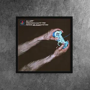 Retro Gamer Art, Video Game Decor, Ps2 Ad, Retro Gaming, Controversial Playstation 2 Ads From 2000S, Ps2 Poster - Underestimate