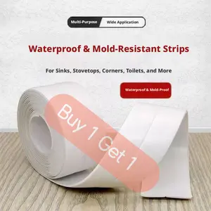 Buy 1 Get 1 Waterproof Caulk Tape | Self-Adhesive Sealing Strip for Bathroom, Kitchen, Sink & Tub (3.2m)