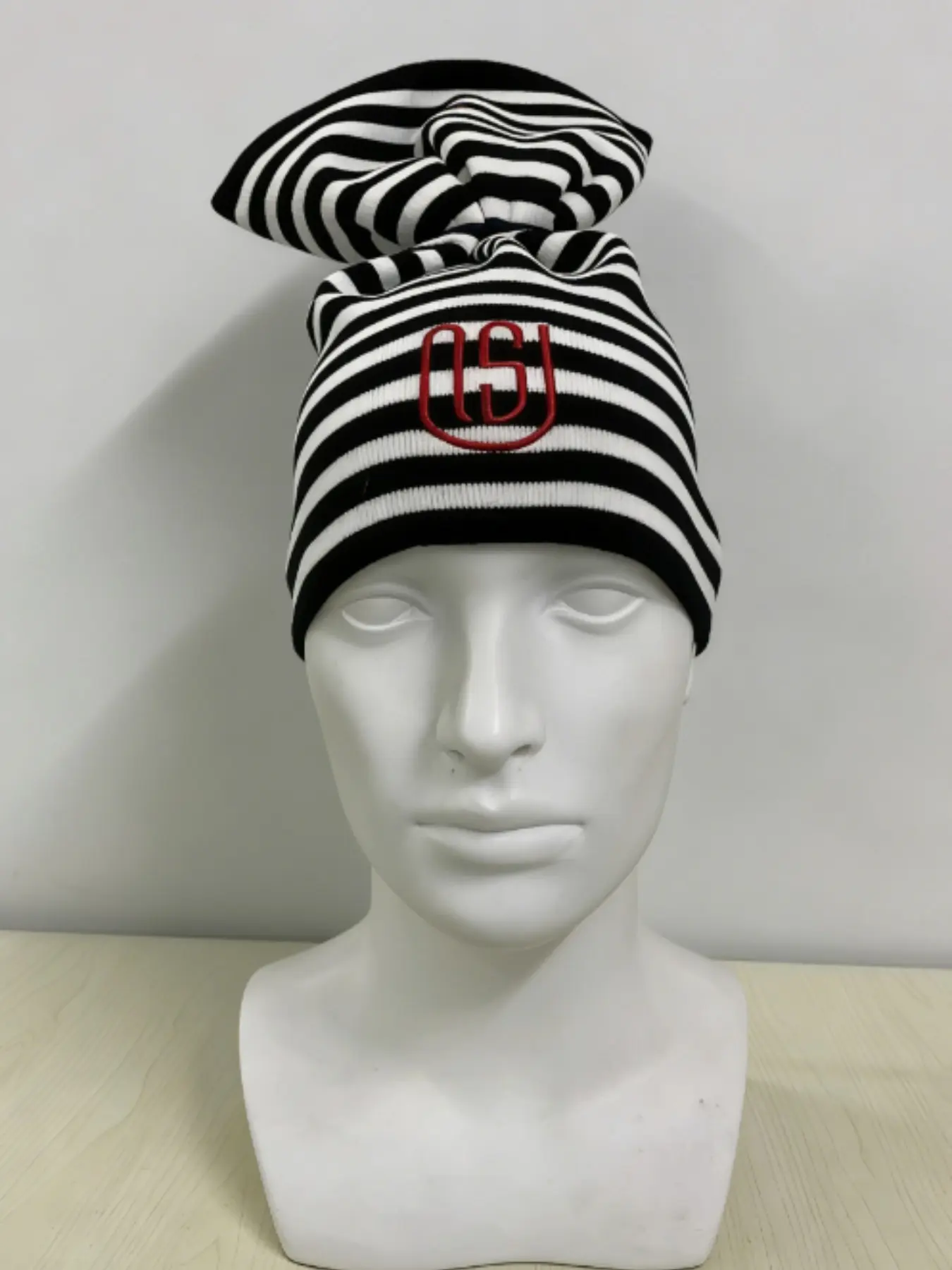 American high street ins style trendy cold hat 2026 new Y2K striped embroidered unisex fashionable hip-hop warm Knitted knit hat