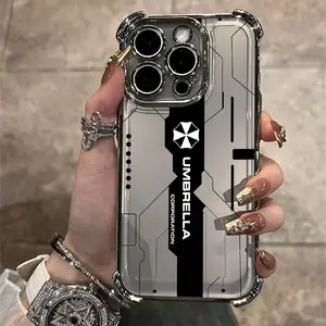Resident Evil Logo Phone Case for iPhone 16 15 14 13 12 11 Pro Max X XR XS MAX 8 7 Plus Protective Shockproof Transparent Soft Back Cover Accessories