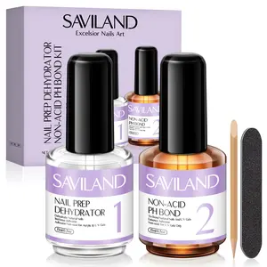SAVILAND Nail Dehydrator & Primer: Acid-free Formula Superior Bonding Acrylic Nails Gel Polish & Professional Salon Use Ensuring Long-lasting Results