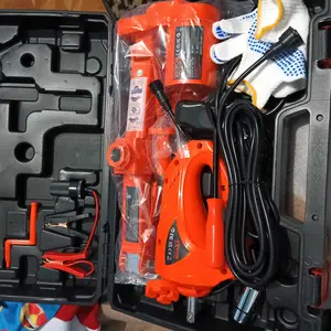 VEVOR Electric Scissor Jack,  3 Tons /6600 lbs Car Jack with Electric Impact Wrench, 12V Car Jack with Double Saddles with Remote Control, Portable Car Jack Lifting for Sedan, SUV, Truck Tire Change