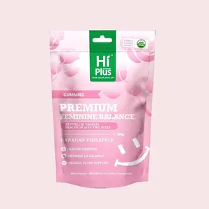 HiPlus Premium Feminine Balance Gummies for Women’s Health & Wellness | Immune Support, Vegan, Gluten-Free | Hawaiian Pineapple Flavor | 60 Gummies (30 Servings) Healthcare Edible Vitamin Supplement Dietary Fitness Optimum