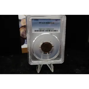 1955 Lincoln Wheat Cent. PCGS Graded MS64 RB. Store # 08528