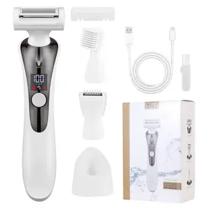 Electric Bikini Trimmer for Women,3 in 1 Body Hair Trimmer for Arm Leg & Underarm, Portable Electric Shaver Razor for Women,Electric Eyebrow Trimmer,Hair Removal Tools, USB Rechargeable Trimmer, Waterproof Rechargeable Trimmer