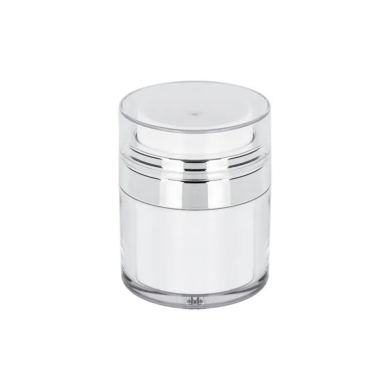 Portable Travel Cream Jar Canister, Reusable Empty Pump Bottle for Face Moisturizer and Lotion, Perfect Gift for Holidays and Birthdays