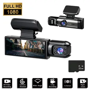 BCUOZ Dash Cam 1080P Car Camera, Front and Inner Dash Camera for Cars, Mini Dashcams for Cars with Night Vision, WDR, Loop Recording, G-sensor