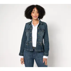 Liverpool Los Angeles Peplum Denim Jacket - Telegraph