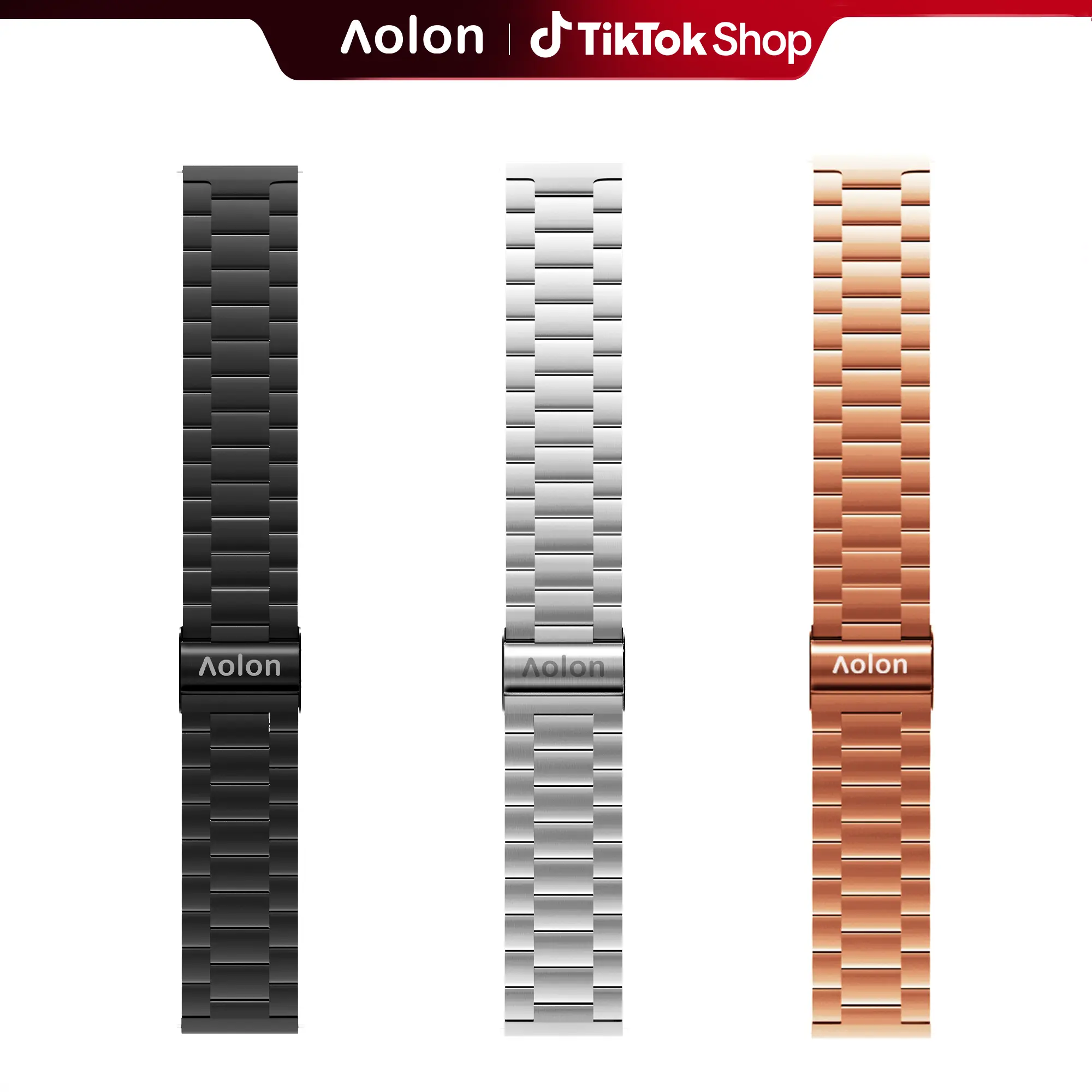 AOLON Smartwatch Replacement Band, 22mm Stainless Steel & Mesh Milanese Loop Metal Strap Compatible with GTR3 / GTR / Navi R3 Ultra / GT6PRO / GT5PRO / Luxor / CURVE3 / GTS3