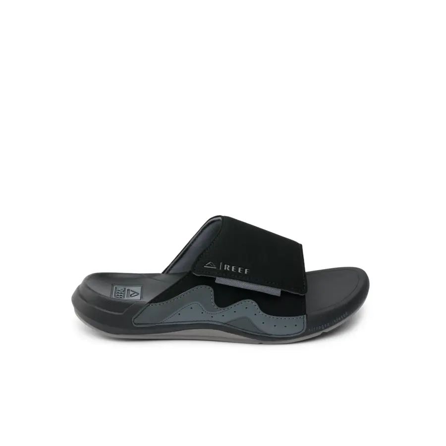 Cruiser Slide Black Grey | Tech Comfort Men's Slides | REEF Sandals