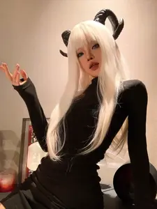 Halloween Cosplay Devil Horn Headband, Maleficent Witch Costume Accessory, Demon Horns Hair Band for Women